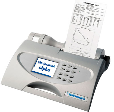 Der Klassiker unter den Spirometern zur Verwendung mit/ohne PC (dank Thermodrucker)